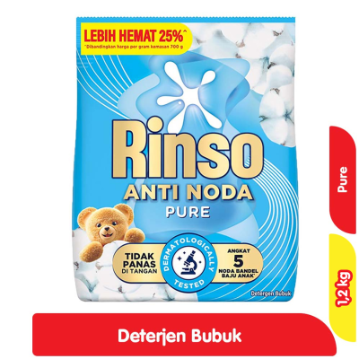 Rinso Anti Noda Detergen Bubuk Pure 1.2 kg