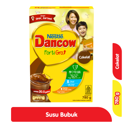 Nestle Dancow FortiGro Susu Bubuk Instan Cokelat 780 g